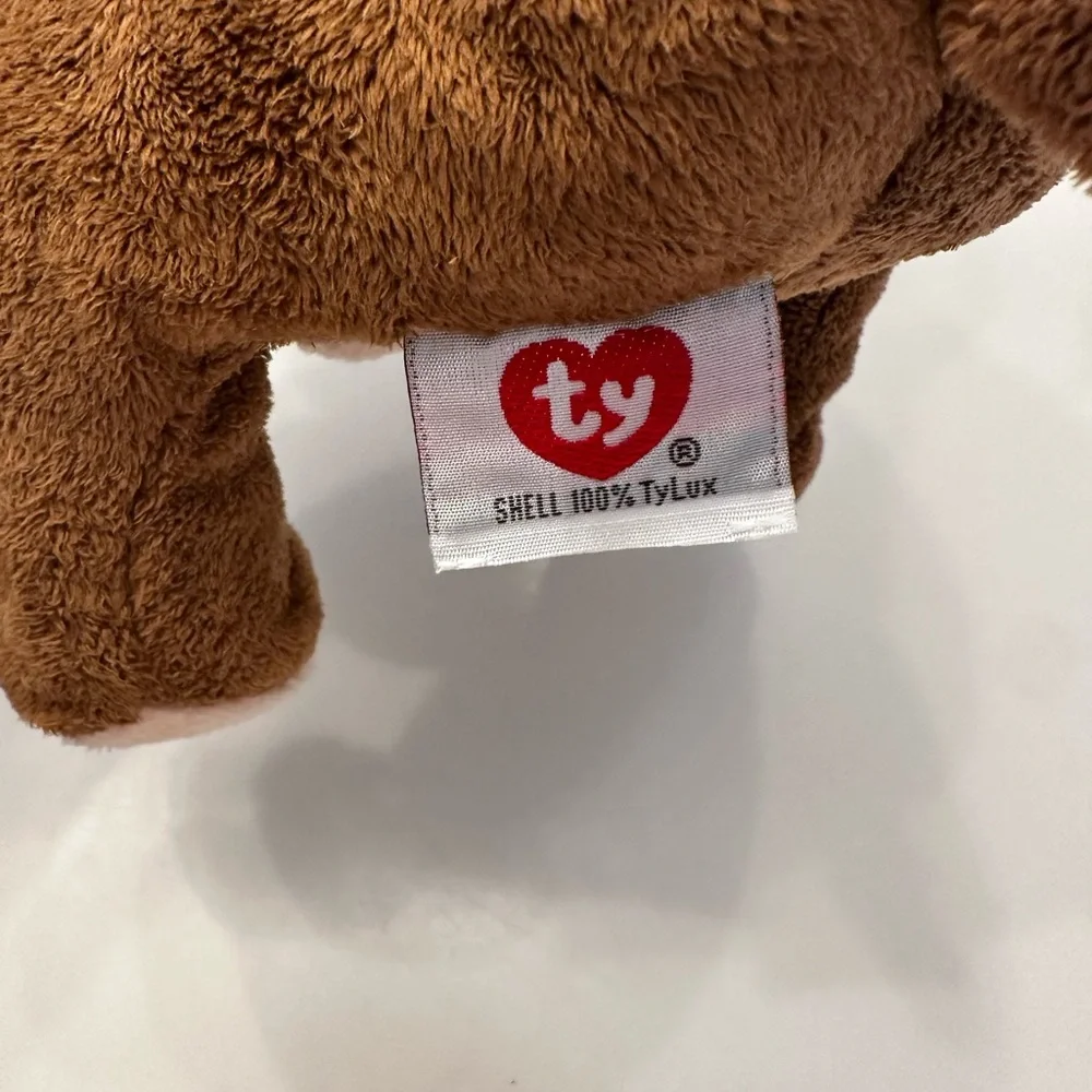 Ty Plush Moose with Orange Antlers